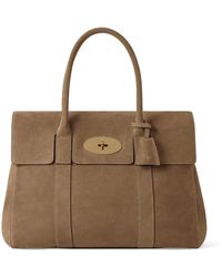 Mulberry - Suede Bayswater Top-Handle Bag - Lyst
