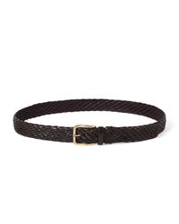 Brunello Cucinelli - Calfskin Woven Belt - Lyst