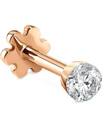 Maria Tash - Rose Gold Invisible Set Diamond Threaded Stud Earring (2mm) - Lyst
