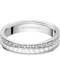 Boucheron - And Diamond Quatre Double Edition Wedding Band - Lyst