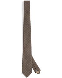 Emporio Armani - Silk Woven Dotted Tie - Lyst
