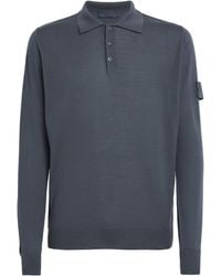 Stone Island - Virgin Wool Ghost Polo Sweater - Lyst