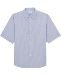 Saint Laurent - Cotton Short-Sleeve Cassandre Shirt - Lyst