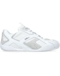 Versace - Suede Low-Top Sneakers - Lyst