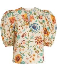 Ulla Johnson - Cotton Florielle Floral Blouse - Lyst