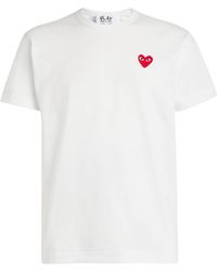 COMME DES GARÇONS PLAY - Heart Logo T-Shirt - Lyst