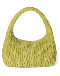 Miu Miu - Matelassé Suede Wander Shoulder Bag - Lyst