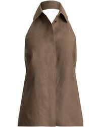 Ralph Lauren - Linen Eldred Sleeveless Top - Lyst