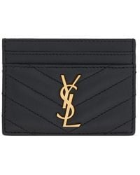 Saint Laurent - "Cassandre Matelassè" Cards Holder - Lyst