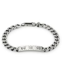 Gucci - Sterling Silver Ghost Chain Bracelet - Lyst