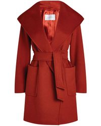 Max Mara Rialto Hooded Coat - Red