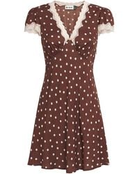 RIXO London - Polka-Dot Cely Mini Dress - Lyst