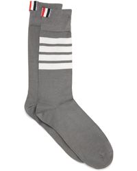 Thom Browne - 4-Bar Mid-Calf Socks - Lyst