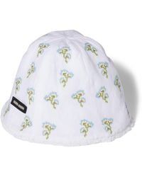 Miu Miu - Flax Embroidered Hat - Lyst