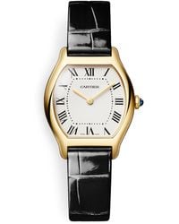 Cartier - And Diamond Tortue Watch - Lyst