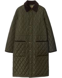 Burberry - Quilted Car Coat - Lyst