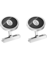 Cartier - Sterling Double C De Cufflinks - Lyst
