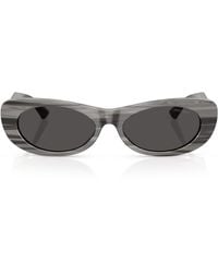 Jimmy Choo - Oval Logo Sunglasses - Lyst
