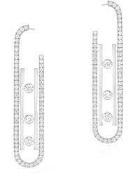 Messika - White Gold And Diamond Move 10th Birthday Earrings - Lyst
