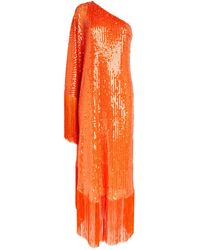 ‎Taller Marmo - Fringed Spritz Disco Maxi Dress - Lyst