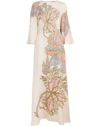 La DoubleJ - Silk Sorella Kaftan Maxi Dress - Lyst