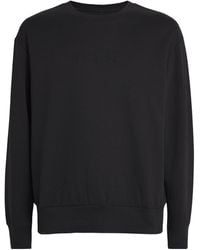 Calvin Klein - Terry Cotton Logo Sweatshirt - Lyst