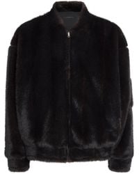 Maison Margiela - Reversible Faux Fur Bomber Jacket - Lyst