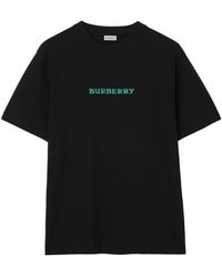 Burberry - Cotton Logo Ekd T-Shirt - Lyst