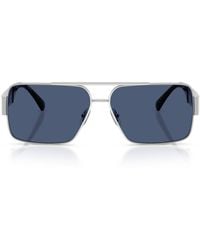 Versace - Wire Ve2290 Rectangular Sunglasses - Lyst