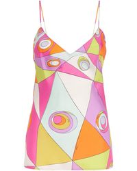 PUCCI - Silk Printed Cami Top - Lyst