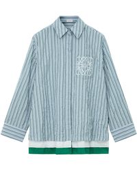 Loewe - Cotton-Blend Layered Shirt - Lyst