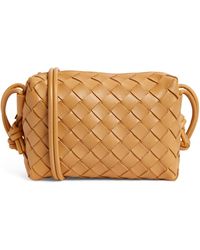 Bottega Veneta - Mini Leather Intrecciato Loop Cross-body Bag - Lyst