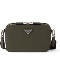 Prada - Small Saffiano Leather Brique Top-handle Bag - Lyst