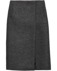 Prada - Rush Stitch Midi Skirt - Lyst