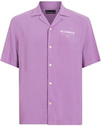 AllSaints - Access Short-sleeve Shirt - Lyst