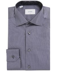 Eton - Cotton Twill Puppytooth Slim Shirt - Lyst