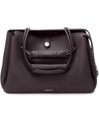 Loewe - Large Leather Madrid Shoulder Bag - Lyst