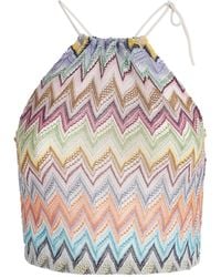Missoni - Zigzag Tie-Strap Crop Top - Lyst