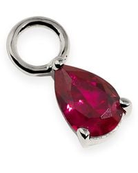Astrid & Miyu - And Ruby Birthstone Earring Charm - Lyst