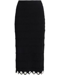 Maje - Knitted Embellished Midi Skirt - Lyst
