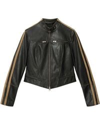 AllSaints - Tiggy Biker Leather Jacket - Lyst