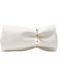 Jimmy Choo - Leather Xandra Clutch - Lyst