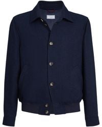 Brunello Cucinelli - Silk-Linen-Wool Overshirt - Lyst
