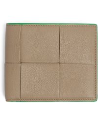Bottega Veneta - Leather Intreccio Bifold Wallet - Lyst