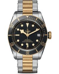Tudor - Black Bay Stainless Steel And Yellow Gold Watch 41mm - Lyst