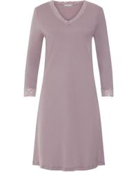 Hanro - Lace-Trim Moments Nightdress - Lyst