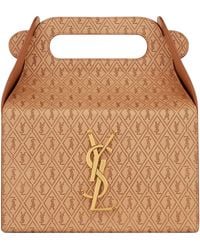 Saint Laurent - Embossed Take-Away Box Bag - Lyst