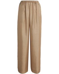 Esse Studios - Silk Printed Linka Wide-Leg Trousers - Lyst