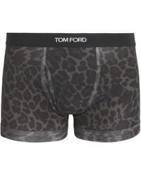 Tom Ford - Stretch-Cotton Leopard Print Boxer Briefs - Lyst