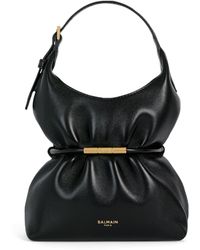 Balmain - Mini Leather Sphynx Shoulder Bag - Lyst
